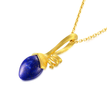 Pepper Necklace in 18K Yellow Gold with Lapis Lazuli