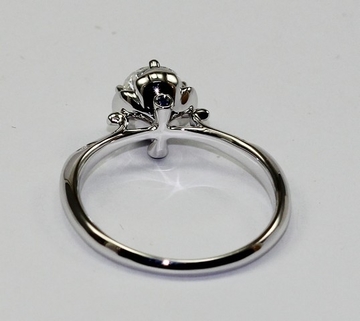 18K Gold Diamond Wedding Ring Pure Love Aphrodite Stamp KGR010899