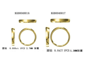 18K Gold Ring with Aphrodite Stamp Love Series Ring KGD004016