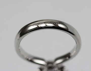 18K White Gold with Natural Diamonds Jane Extravagant Wedding Ring Love Line Series KGR010935
