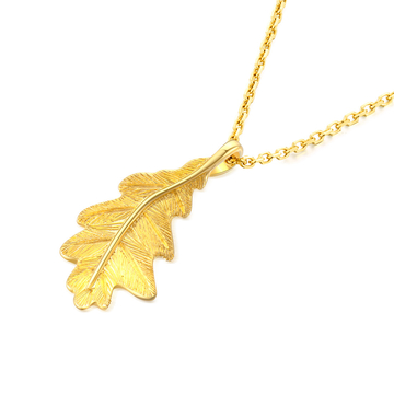 Leaf Necklace in 18K Yellow Gold