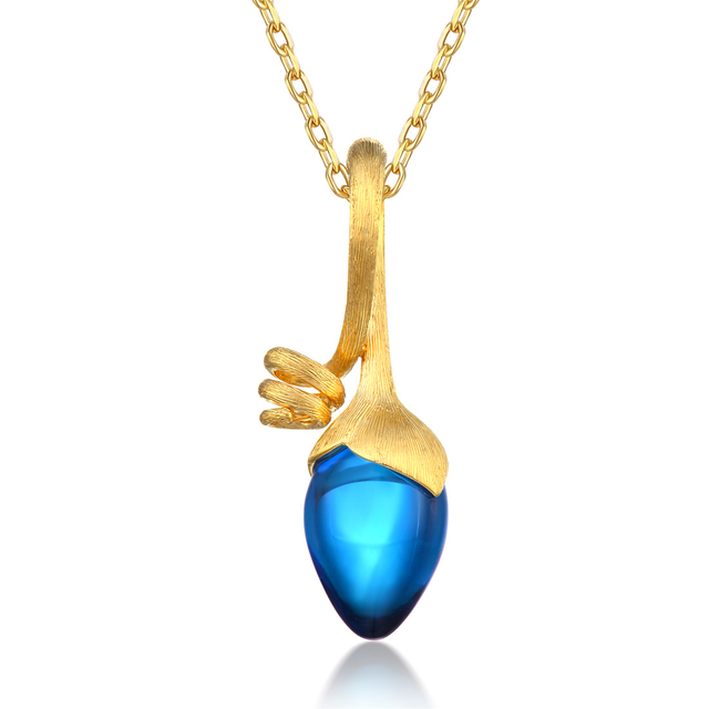 Pepper Necklace in 18K Yellow Gold with Topaz